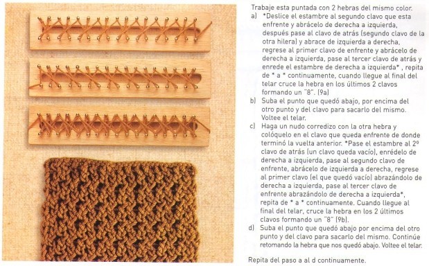 Mas puntos de o telar azteca - de Artesanias